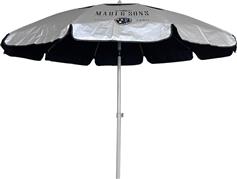 Maui & Sons Black Out Σπαστή Ομπρέλα Θαλάσσης Αλουμινίου Διαμέτρου 2m με UV Προστασία και Αεραγωγό Μαύρη 1912