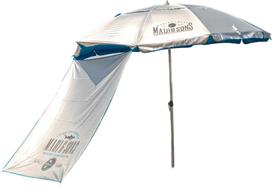 Maui & Sons Σπαστή Ομπρέλα Θαλάσσης Αλουμινίου Διαμέτρου 1.9m με Σκίαστρο, UV Προστασία και Αεραγωγό Μπλε 1980
