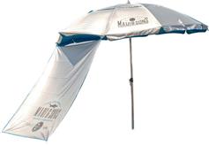 Maui & Sons Σπαστή Ομπρέλα Θαλάσσης Αλουμινίου Διαμέτρου 1.9m με Σκίαστρο, UV Προστασία και Αεραγωγό Μπλε 1980