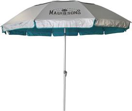 Maui & Sons Σπαστή Ομπρέλα Θαλάσσης Αλουμινίου Διαμέτρου 2.2m με UV Προστασία και Αεραγωγό Πετρόλ 1567
