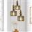 Megapap Alaba Μοντέρνο Κρεμαστό Φωτιστικό Τρίφωτο με Ντουί E27 σε Χρυσό Χρώμα 0216721