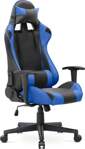 Megapap Alonso Καρέκλα Gaming Δερματίνης Μπλε/Μαύρο 0223122