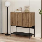 Megapap Amira Μπουφές από Ξύλο & Μέταλλο Καρυδί 80x40x90cm 0286396