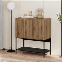 Megapap Amira Μπουφές από Ξύλο & Μέταλλο Καρυδί 80x40x90cm 0286396