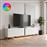 Megapap Arlen Έπιπλο Τηλεόρασης από Ξύλο με Φωτισμό LED Λευκό Μ180xΠ32xΥ50cm 0286169