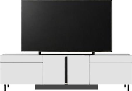 Megapap Arlen Έπιπλο Τηλεόρασης από Ξύλο με Φωτισμό LED Λευκό Μ180xΠ32xΥ50cm 0286169