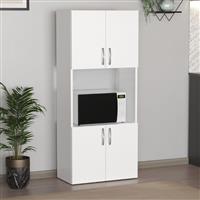 Megapap Armado Στήλη Κουζίνας Λευκό 60x32x140cm 0253742