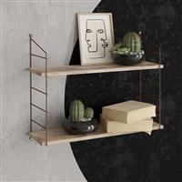 Megapap Armoni Ράφι Τοίχου Sacramento Oak 72x20x58cm 0273235
