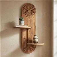 Megapap Artwill Ράφι Τοίχου Oak 46x13x70cm 0285607