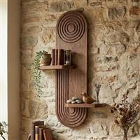 Megapap Artwill Ράφι Τοίχου Wenge 46x13x70cm 0285608