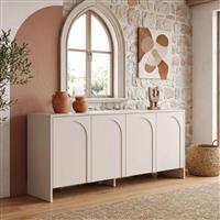 Megapap Aurelia Μπουφές από Ξύλο Κρεμ 180x45x80cm 0285624