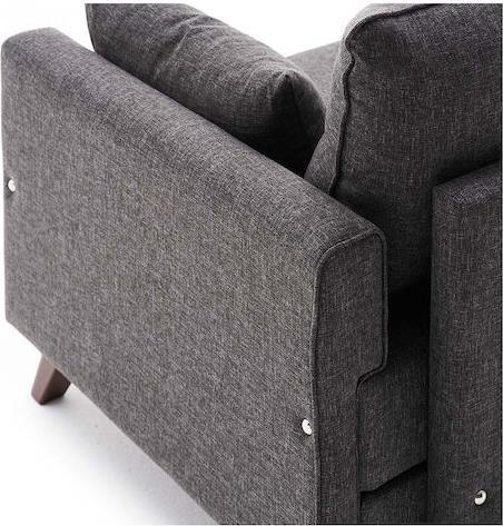 Megapap Bella Πολυθρόνα Ανθρακί 82x81x85cm 0230004