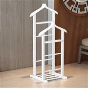 Megapap Beta II Κρεμάστρα Δαπέδου από Ξύλο Λευκή 48x35x120cm 0266276