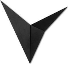 Megapap Bird Φωτιστικό Τοίχου σε Μαύρο Χρώμα Πλάτους 34cm 0248925