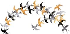 Megapap Birds Διακοσμητικό Τοίχου από Μέταλλο 137x1.5x62cm 0248952