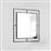 Megapap Callista Καθρέπτης Τοίχου με Μαύρο Ξύλινο Πλαίσιο 58.6x58.6cm GP037-0006,1