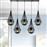 Megapap Chavi Μοντέρνο Κρεμαστό Φωτιστικό Πολύφωτο για 5 Λαμπτήρες E27 σε Μαύρο Χρώμα 0216705