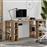 Megapap Colmar Γραφείο Ξύλινο Ανοιχτό Καρυδί 140x60x75cm 0249814