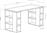 Megapap Colmar Γραφείο Ξύλινο Ανοιχτό Καρυδί 140x60x75cm 0249814