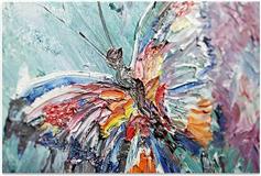 Megapap Colorful Butterfly Καμβάς Ψηφιακής Εκτύπωσης 90x60x3cm