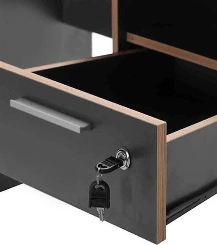 Megapap Concept Γραφείο Ξύλινο Ανθρακί 120x60x75cm 0248488