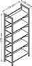 Megapap Connect Βιβλιοθήκη Florida Oak 73x35x172cm 0266594