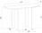 Megapap Cortado Κονσόλα Ξύλινη Καρυδί Μ120xΠ35xΥ75cm 0252873