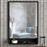 Megapap Costa Καθρέπτης Τοίχου με Μαύρο Ξύλινο Πλαίσιο 75x45cm 0216050