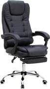 Megapap Daria Καρέκλα Διευθυντική με Ανάκλιση και Μπράτσα Μαύρο 0256537