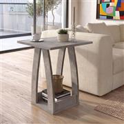 Megapap Deros Κομοδίνο Ξύλινο Γκρι 45x45x56cm 0291254