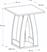 Megapap Deros Κομοδίνο Ξύλινο Γκρι 45x45x56cm 0291254