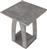 Megapap Deros Κομοδίνο Ξύλινο Γκρι 45x45x56cm 0291254