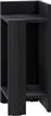 Megapap Elos Κομοδίνο Ξύλινο Black Wood 25x27x60cm 0273557