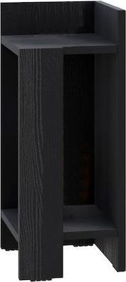 Megapap Elos Κομοδίνο Ξύλινο Black Wood 25x27x60cm 0273557