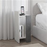 Megapap Elos Κομοδίνο Ξύλινο Λευκό 25x27x60cm 0273530