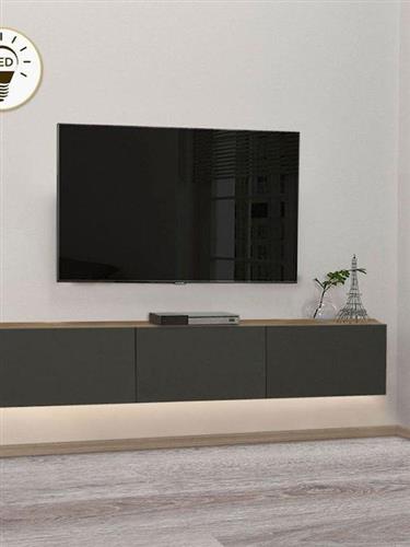Megapap Έπιπλο Τηλεόρασης Ξύλινο Damla Μ180xΠ29.5xΥ29.5cm 0228124