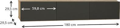 Megapap Έπιπλο Τηλεόρασης Ξύλινο Damla Μ180xΠ29.5xΥ29.5cm 0228124