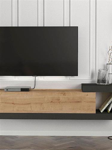 Megapap Έπιπλο Τηλεόρασης Ξύλινο Volare Μ150xΠ29.6xΥ38.6cm 0228149
