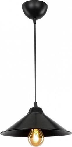 Megapap Felicity Μοντέρνο Κρεμαστό Φωτιστικό Μονόφωτο Καμπάνα με Ντουί E27 Μαύρο
