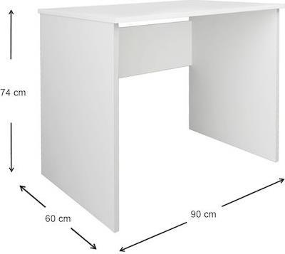 Megapap Γραφείο Kalen Ξύλινο Λευκό 90x60x74cm 0212557