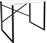 Megapap Γραφείο Rilke Ξύλινο με Μεταλλικά Πόδια Μαύρο/Λευκό 90x60x75cm 0212560