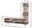 Megapap Granada Ξύλινο Έπιπλο Τηλεόρασης Μ149.5xΠ29.5xΥ120cm GP042-0043,1