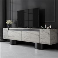 Megapap Haven Έπιπλο Τηλεόρασης Ξύλινο Travertine Μ180xΠ30xΥ50cm 0275217
