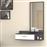 Megapap Joy Μελαμίνης Γκρι-Λευκό Τουαλέτα με Καθρέφτη 80x35x116cm