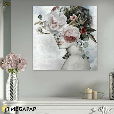 Megapap Καμβάς Hidden Face Ψηφιακής Εκτύπωσης 60x60x3cm