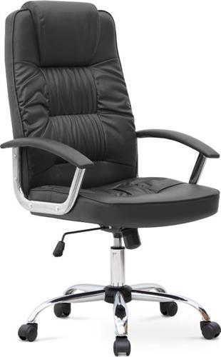Megapap Καρέκλα Διευθυντική με Ανάκλιση Arial Μαύρο 0227589