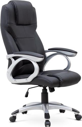 Megapap Καρέκλα Διευθυντική με Ανάκλιση Luca Μαύρη 0223123