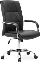 Megapap Καρέκλα Διευθυντική με Ανάκλιση Matteo Μαύρο 0223116