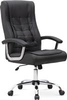 Megapap Καρέκλα Διευθυντική με Ανάκλιση Vision Μαύρο 0227587