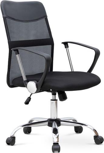 Megapap Καρέκλα Γραφείου με Ανάκλιση Franco Μαύρη 0223108
